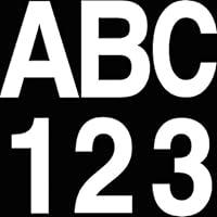 Algopix Similar Product 12 - 3 Gothic LetterWhite R 10 Pack 