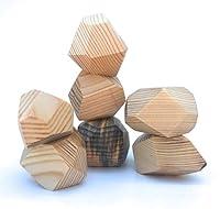 Algopix Similar Product 1 - Tumi Ishi Wood Balancing Stones Rock