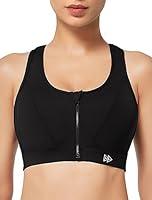 Algopix Similar Product 15 - Yvette Zip Front Sports Bra  High