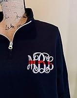 Algopix Similar Product 4 - black thin red line monogrammed