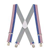 Algopix Similar Product 1 - SuspenderStore Mens STARS  STRIPES