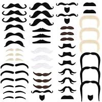 Algopix Similar Product 10 - 48pcs Fake Mustache Self Adhesive