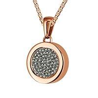 Algopix Similar Product 13 - Quiges Rose Gold Stainless Steel 12mm