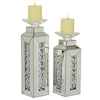 Algopix Similar Product 18 - Deco 79 Glam Glass Rectangle Candle