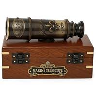 Algopix Similar Product 19 - 1920 Marine Telescope  Vintage Brass