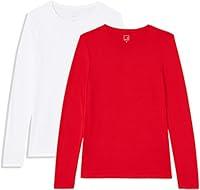 Algopix Similar Product 1 - MERAKI Womens Long Sleeve Crew Neck