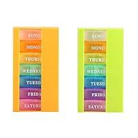 Algopix Similar Product 13 - vientiane Weekly Pill Box 2 pieces 21