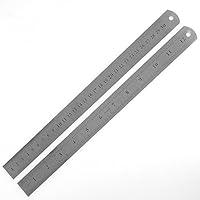 Algopix Similar Product 1 - 30 cm 12 Zoll Stahllineal Stahlmastab