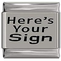 Algopix Similar Product 2 - Heres Your Sign Laser Engraved Italian