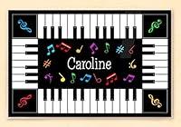 Algopix Similar Product 2 - Piano Music Personalized Kids Placemat