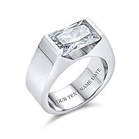 Algopix Similar Product 3 - Bling Jewelry Geometric 4CT Rectangle