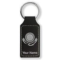 Algopix Similar Product 4 - LaserGram Rectangle Keychain Flag of