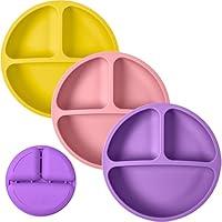 Algopix Similar Product 17 - Silicone Plates for Baby with Lids 3