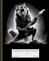 Algopix Similar Product 7 - Wolf Playing Guitar Rock And Roll Rock