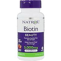 Algopix Similar Product 2 - Natrol Biotin 5000 Mcg Fast Dissolve