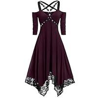 Algopix Similar Product 16 - Dainzuy Womens Gothic Dress Steampunk