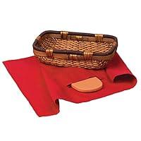 Algopix Similar Product 12 - Origins Bread Basket with Warming Stone