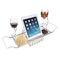 Algopix Similar Product 1 - iPEGTOP Stainless Steel Bathtub Caddy
