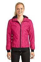 Algopix Similar Product 6 - SportTek Womens Embossed Hooded Wind