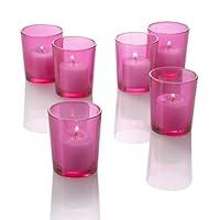 Algopix Similar Product 13 - Set of 12 Eastland Pink Votive Holders