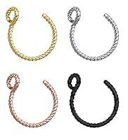 Algopix Similar Product 1 - Truphao Fake Hoop Nose Rings  Surgical