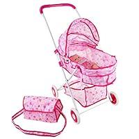 Algopix Similar Product 10 - Hey Play Deluxe Toy Pram for 18 Baby