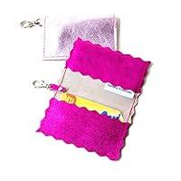 Algopix Similar Product 7 - Metallic Leather Business Card Holder