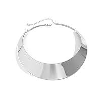 Algopix Similar Product 13 - Big Silver Statement Necklace for Women