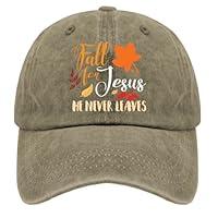 Algopix Similar Product 3 - Fall for Jesus He Never Leaves Mens