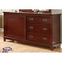 Algopix Similar Product 5 - Benzara Wooden Dresser with Drawers and