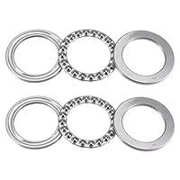 Algopix Similar Product 16 - uxcell 51109 Thrust Ball Bearings 45mm