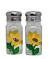Algopix Similar Product 12 - Sunflower Salt and Pepper Hand Painted