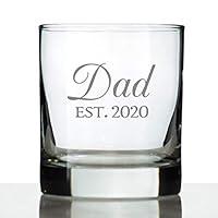 Algopix Similar Product 13 - Dad Est  New Father Whiskey Rocks