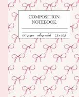 Algopix Similar Product 20 - Composition Notebook Cute Pink Bows