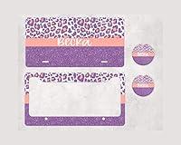 Algopix Similar Product 7 - Personalized Leopard Faux Glitter