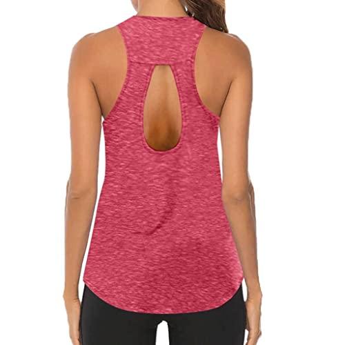  Women's Racerback Crop Tank Top Athletic Fit Tee Shirts Cute Sleeveless  Shirts Yoga Running Gym Workout Tops Blue : Clothing, Shoes & Jewelry