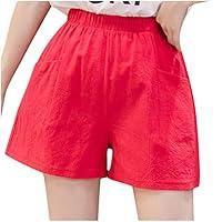 Algopix Similar Product 20 - FORUU Linen Shorts Women2020 Waist