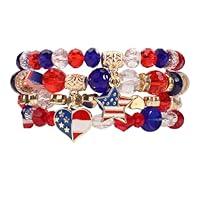 Algopix Similar Product 18 - Lonext USA American Flag Bracelet For