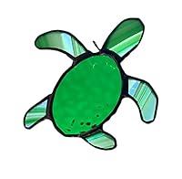 Algopix Similar Product 6 - Green Sea Turtle Stained Glass Sun