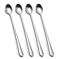 Algopix Similar Product 8 - IQCWOOD Long Handle Iced Tea Spoons