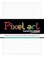 Algopix Similar Product 18 - Pixel Art Sketch Grid Paper Notebook 