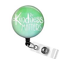 Algopix Similar Product 8 - KINDNESS MATTERS Retractable Badge