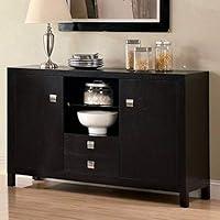 Algopix Similar Product 10 - Benjara Benzara Wooden Server, Black,