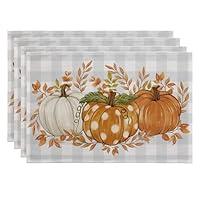 Algopix Similar Product 12 - Romanstile Pumpkin Leaves Fall Table