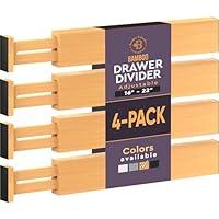 Algopix Similar Product 14 - 4 Pack Drawer Dividers Bamboo 26
