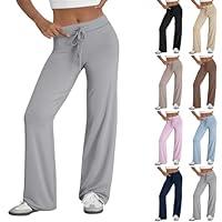 Algopix Similar Product 9 - Wide Leg Pants Woman Casual Cotton Yoga