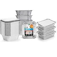 Algopix Similar Product 8 - DOBI Small Aluminum Pans with Lids 50