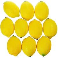 Algopix Similar Product 3 - Juvale Fake Fruit Lemons  10 Piece