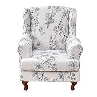 Algopix Similar Product 14 - HAOYONG Stretch Wingback Chair Cover 2
