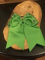 Algopix Similar Product 3 - Girls Beaded Hairbow Green
